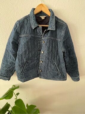 Adorable Quilted Blue Denim Jacket